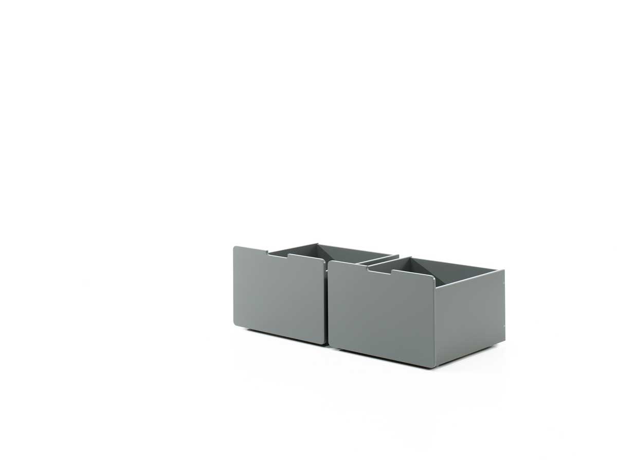 Set-2-tiroirs-lades-Pino-PILD9017-massif-pin-gris-Vipack