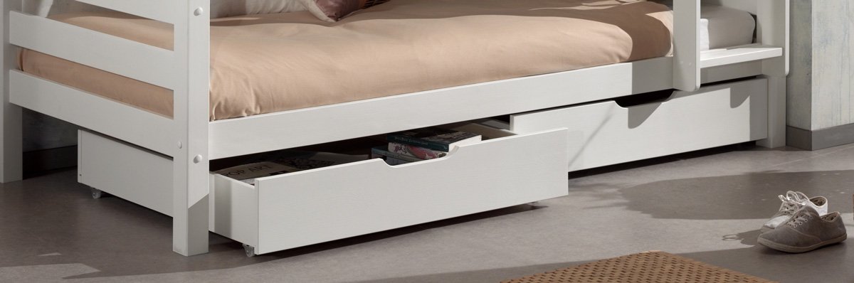 Tiroirs de lit 2 pcs noir bois d'ingénierie et velours