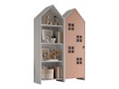 Armoire-1-porte+ bibliotheque-Casami-Bruges-MDF-lanque-rose-02-Vipack