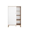 Armoire-1-porte-Alba-chene-artisan-blanc-front-Gautier