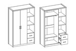 Armoire-2-portes-2-tiroirs-Elise-decor-bois-chene-120cm-dessin-Oosterlynck