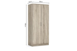 Armoire-2-portes-Ray-6305-2-decor-chene-sonoma-80cm-dimensions-Rousseau