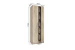 Armoire-2-portes-Ray-6403-2-decor-chene-sonoma-60cm-dimensions-Rousseau