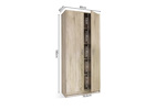 Armoire-2-portes-Ray-6405-2-decor-chene-sonoma-80cm-dimensions-Rousseau