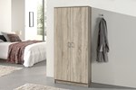 Armoire-2-portes-Ray-6405-2-decor-chene-sonoma-80cm-fond-Rousseau