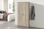 Armoire-2-portes-Ray-6405-2-decor-chene-sonoma-80cm-fond-Rousseau