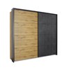 Armoire-2-portes-Tampa-decor-chene-granit-anthracite-AD565-233cm-passe-partout-Rauch