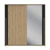Armoire-2-portes-coul-1-miroir-Rivoli-chene-artisan-1H3F200-01-Gautier