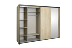 Armoire-2-portes-coulissantes-Penelope-decor-papier-chene-riviera-288cm-open-GBO