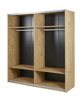 Armoire-200cm-Clara-golden-oak-open-Neyt