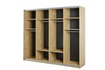 Armoire-250cm-Clara-golden-oak-open-Neyt
