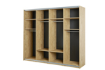 Armoire-250cm-Clara-golden-oak-open-Neyt