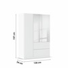 Armoire-3 portes-2 miroirs-2 tiroirs-Joel-0CK8-AG504-Blanc neige-03-Rauch