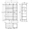 Armoire-3-portes-Erik-MDF-laque-blanc-pin-massif-144cm-dimensions-Vipack