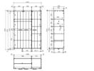 Armoire-3-portes-Erik-MDF-laque-blanc-pin-massif-144cm-dimensions-Vipack