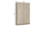 Armoire-3-portes-Ray-6310-2-decor-chene-sonoma-120cm-dimensions-Rousseau