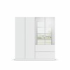 Armoire-4 portes-2 miroirs-2 tiroirs-Joel-0CK9-AG504-Blanc neige-02-Rauch