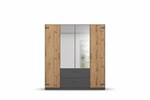 Armoire-4 portes-2 miroirs-Butte-decor-chene-artisan-181cm-02-Rauch