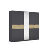 Armoire-8-portes-pleines-1-porte-miroir-2-grands-tiroirs-imitation-chene-artisan-Ticao-57T2-gris-metal-perspective-Rauch