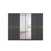Armoire-8-portes-pleines-2-portes-miroir-2-grands-tiroirs-imitation-chene-57T2-atlantic-fonce-Ticao-gris-metal-front-Rauch