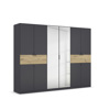 Armoire-8-portes-pleines-2-portes-miroirs-2-grands-tiroirs-imitation-chene-artisan-Ticao-gris-metal-perspective-Rauch