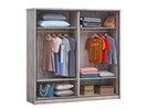 Armoire-Elias-decor-bois-chene-4p-2-miroirs-ouvert-Oosterlynck