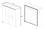 Armoire-Elias-decor-bois-chene-4p-2-mirroirs-dessin-Oosterlynck