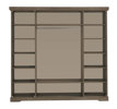 Armoire-Ivette-decor-truffel-porselein-230cm-interieur-Bauwens-GBO