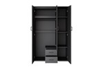 Armoire-Marc-6915-3-gris-fonce-front-open-Rousseau