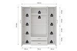 Armoire-Marc-6925-1-160cm-blanc-dimensions-Rousseau