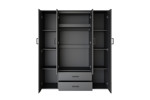 Armoire-Marc-6925-3-gris-fonce-front-open-Rousseau