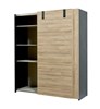 Armoire-Nora-2-portes-coulissantes-decor-french-oak-188cm-ouvert-01-Bauwens-GBO