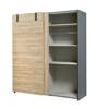 Armoire-Nora-2-portes-coulissantes-decor-french-oak-188cm-ouvert-02-Bauwens-GBO