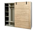 Armoire-Nora-2-portes-coulissantes-decor-french-oak-245cm-ouvert-02-Bauwens-GBO
