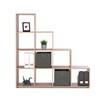 Armoire-rangement-Bergamo-2-front-01-10-niches-decor-chene-155cm-Finori