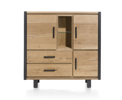 Bar-highboard-3-portes-2-tiroirs-2-niches-led-Brooklyn-decor-chene-massif-placage-railway-brown-140c