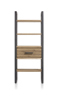 Bibliotheque-1-tiroir-4-niches-Brooklyn-decor-chene-massif-placage-railway-brown-75cm-37143RWB-front