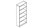 Bibliotheque-Eden-decor-bois-chene-gris-70cm-dessin-Oosterlynck