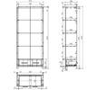 Bibliotheque-Erik-MDF-laque-blanc-pin-massif-87cm-dimensions-Vipack
