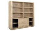Bibliotheque-Estran-1J0G270-decor-chene-artisan-190cm-02-open-Gami