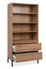 Bibliotheque-Korsika-20B-artisan-oak-perspective-ouvert-Finori