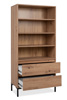 Bibliotheque-Korsika-20B-artisan-oak-perspective-ouvert-Finori