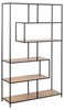 Bibliotheque-Seaford-81311-wild-oak-base-metal-powder-coated-side-Actona