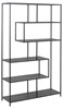 Bibliotheque-Seaford-87944-decor-ash-black-base-metal-powder-coated-rough-side-Actona