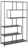 Bibliotheque-Seaford-87944-decor-ash-black-base-metal-powder-coated-rough-side-Actona
