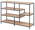 Bibliotheque-Seaford-91153-wild-oak-base-metal-powder-coated-side-Actona