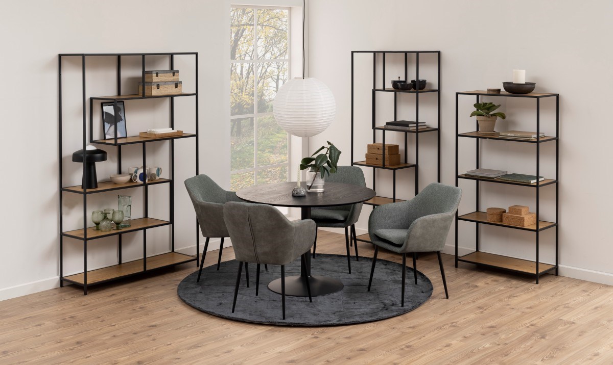 Bibliotheque-etagere-Seaford-75968-acier brut noir-05-Actona