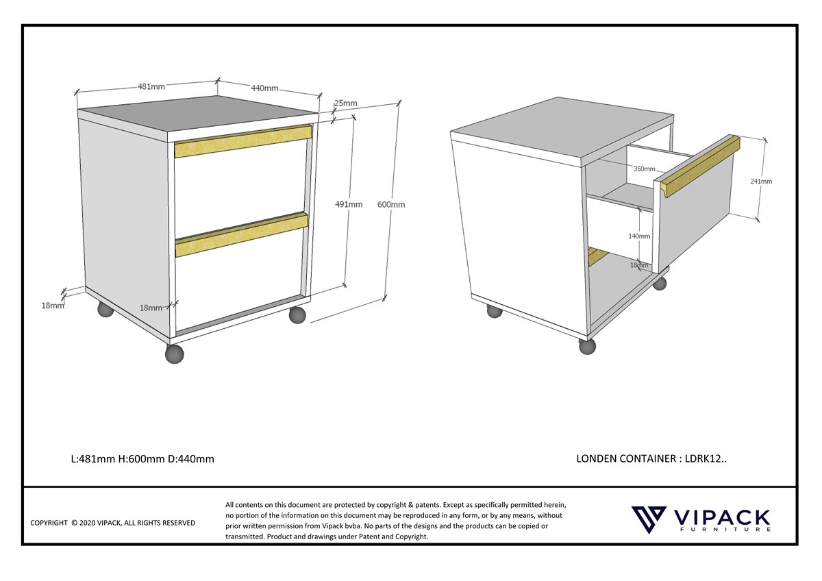 Bureau Mario 90609 - Meubles Crack