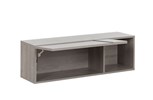 Bloc-mural-1-porte-1-niche-Boston-decor-bois-chene-gris-clair-J74340-107cm-open-Gautier