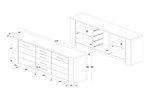 Buffet-2-portes-4-tiroirs-Elite-decor-bois-chene-222cm-dessin-Oosterlynck
